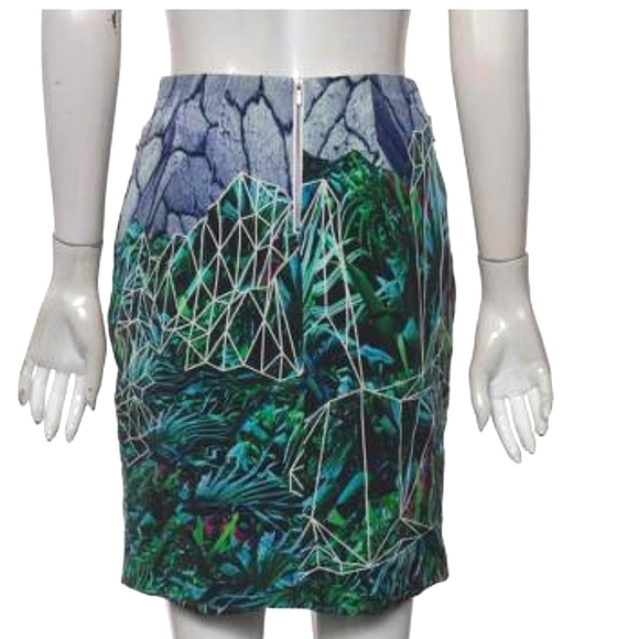 Climate Change Couture Dion Lee Botanical Geometric Hidden Lines Skirt Sz US4 - Picture 2 of 16